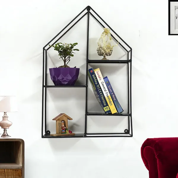 Metal_House_Shaped_Wall_Mounted_Shelf