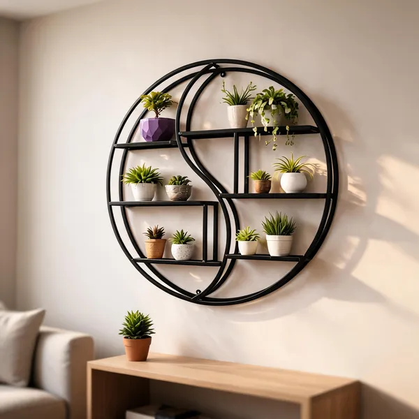 Metal_Yin_Yang_Round_Wall_Mounted_Shelf