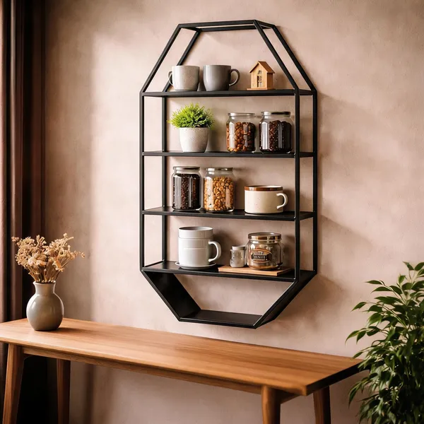 Metal_Hexagonal_Multi_Tier_Wall_Mounted_Shelf
