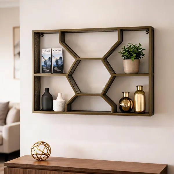 Metal_Geometric_Hexagon_Wall_Mounted_Display_Shelf