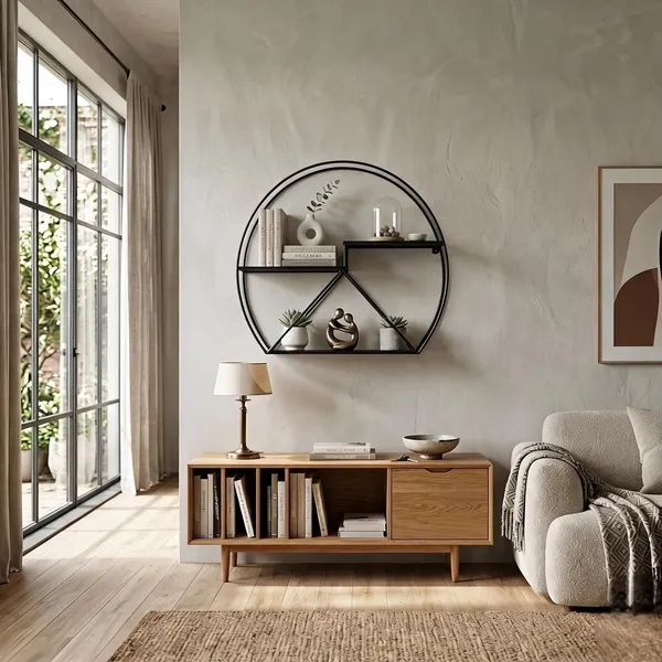 Metal_Round_Geometric_Wall_Mounted_Shelf