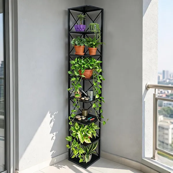 Metal_7-Tier_Corner_Ladder_Shelf_Rack