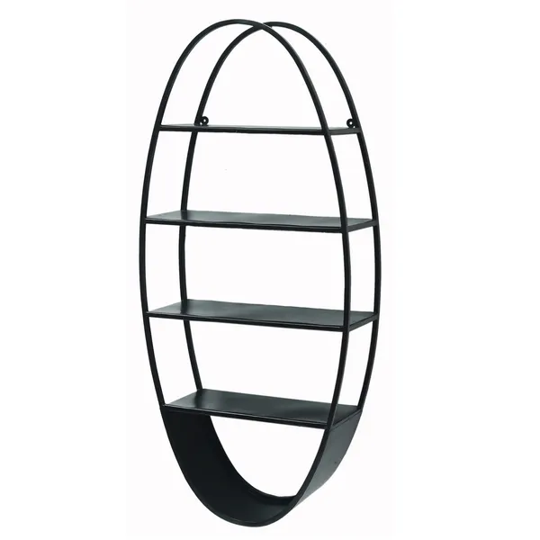 Metal_Oval_Wall_Mounted_Four-Tier_Shelf