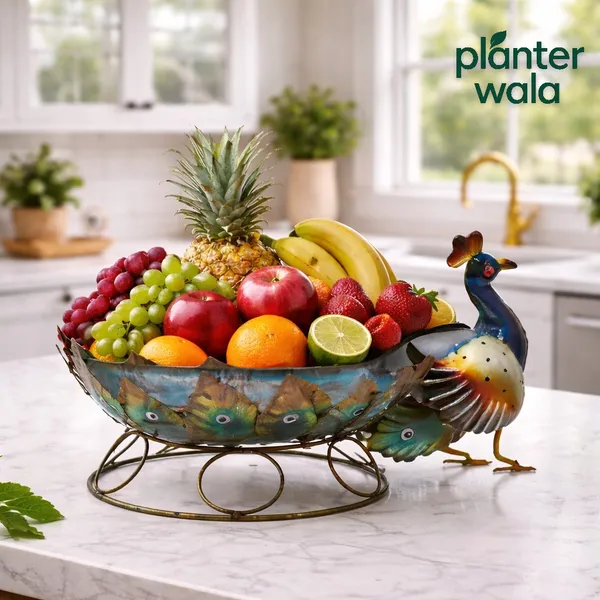 Metal_Decorative_Peacock_Design_Fruit_Bowl_With_Stand