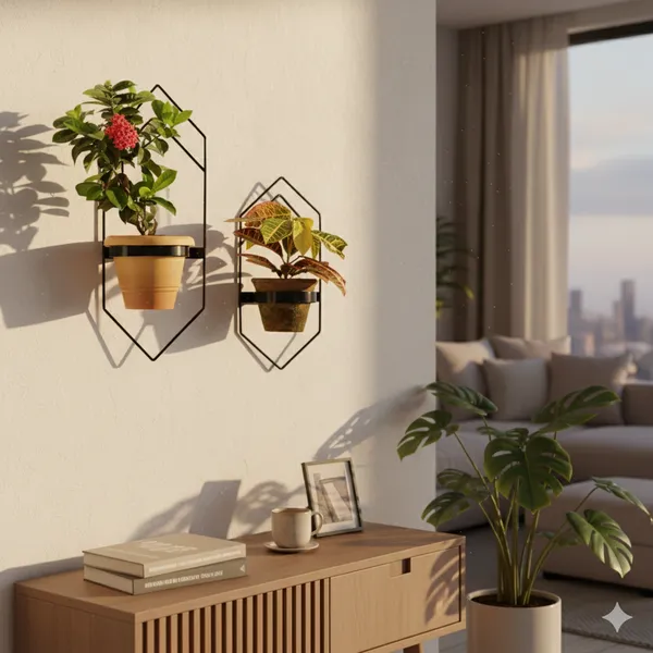 Metal_Diamond_Geometric_Wall_Mounted_Plant_Pot_Holder_Set_Of_2
