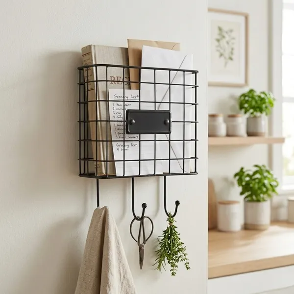 Metal_Wall_Mounted_Mail_Organizer_With_Hooks