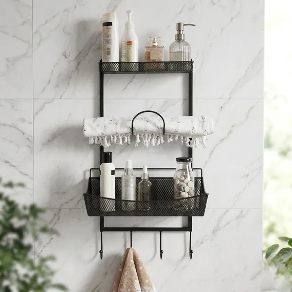 Metal_Wall_Mounted_Bathroom_Storage_Rack_With_Towel_Bar
