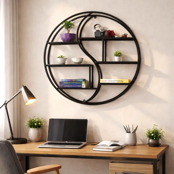 Metal_Yin_Yang_Round_Wall_Mounted_Shelf