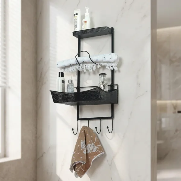 Metal_Wall_Mounted_Bathroom_Storage_Rack_With_Towel_Bar