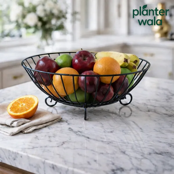Black_Metal_Wire_Scroll_Legs_Fruit_Stand