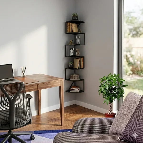 Wood_And_Metal_7-Tier_Corner_Wall_Mounted_Shelf