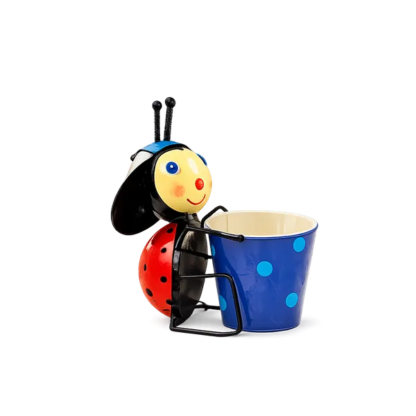 Purple_Metal_Decorative_Ladybug_Figure_Plant_Stand