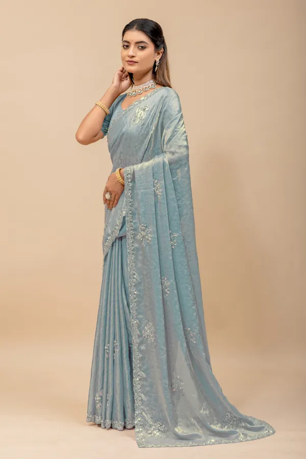 Ramagreen_SareeFendi_Silk_Print_Work:_Beads_Sequence_Cutdana_Threadwork__And_Zari_Theadwork_For_Women