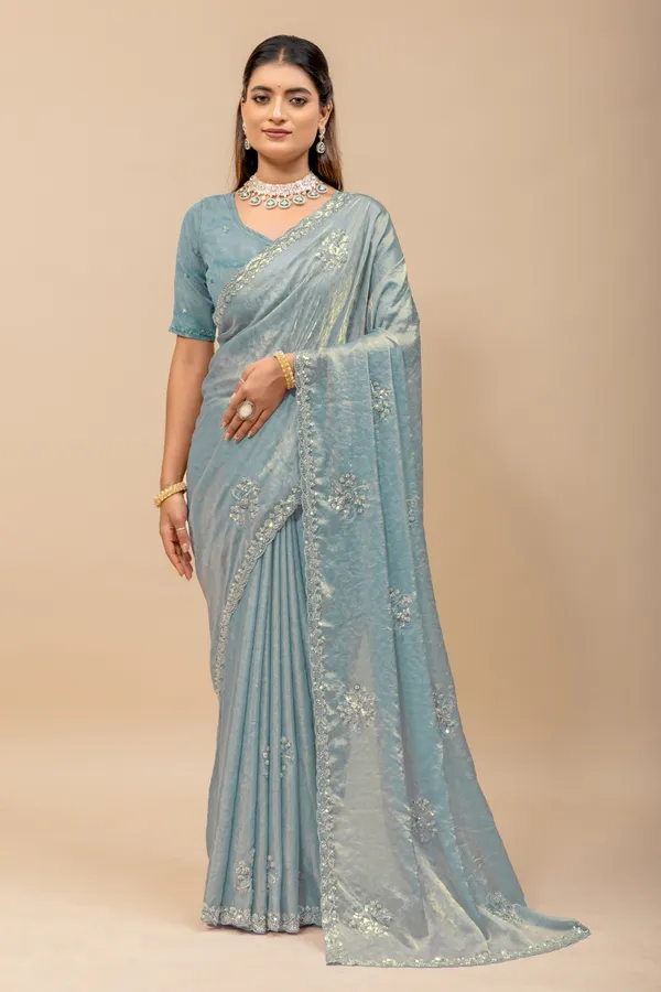 Ramagreen_SareeFendi_Silk_Print_Work:_Beads_Sequence_Cutdana_Threadwork__And_Zari_Theadwork_For_Women