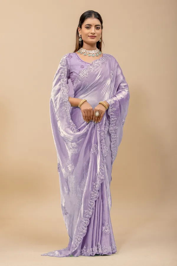 Lavender_SareeFendi_Silk_Work:_Beads_Sequence_Cutdana_Threadwork__And_Zari_Theadwork_For_Women