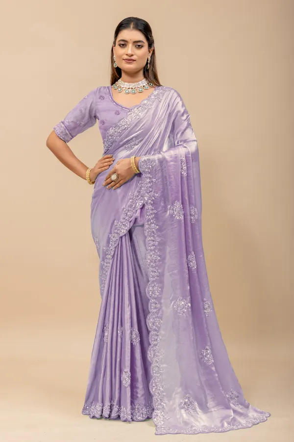 Lavender_SareeFendi_Silk_Work:_Beads_Sequence_Cutdana_Threadwork__And_Zari_Theadwork_For_Women