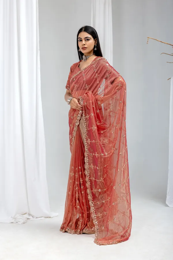 Burgundy(maroon)_SareeOrgenza_Net_Work:_Beads_Sequence_Cutdana_Threadwork__And_Zari_Theadwork_For_Women