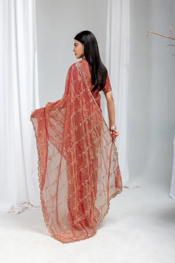 Burgundy(maroon)_SareeOrgenza_Net_Work:_Beads_Sequence_Cutdana_Threadwork__And_Zari_Theadwork_For_Women