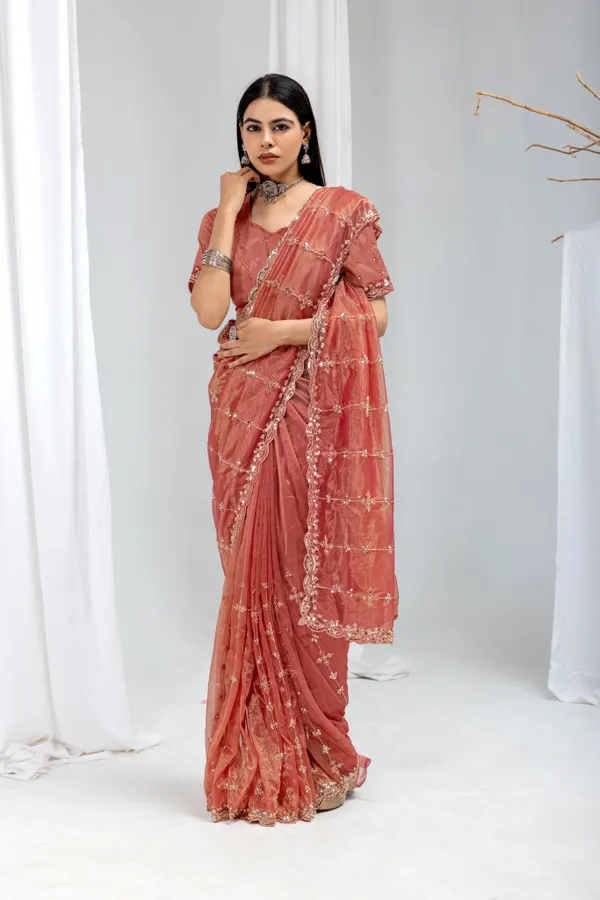 Burgundy(maroon)_SareeOrgenza_Net_Work:_Beads_Sequence_Cutdana_Threadwork__And_Zari_Theadwork_For_Women