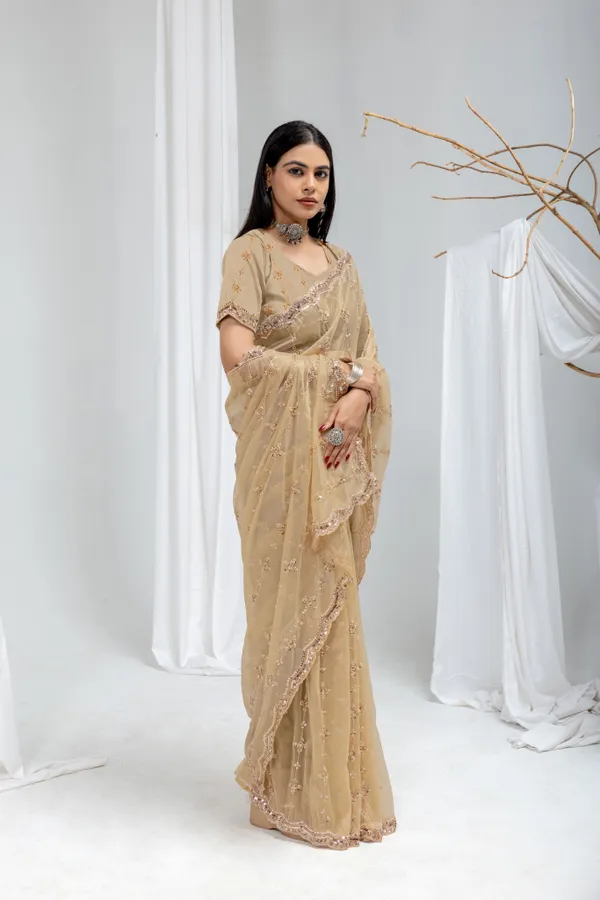 Chiku_SareeOrgenza_Net_Work:_Beads_Sequence_Cutdana_Threadwork__And_Zari_Theadwork_For_Women