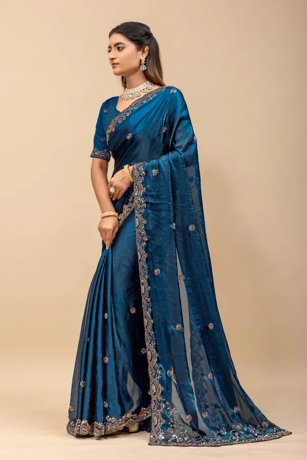Morpich_SareeFendi_Silk_Work:_Beads_Sequence_Cutdana_Threadwork__And_Zari_Theadwork_For_Women
