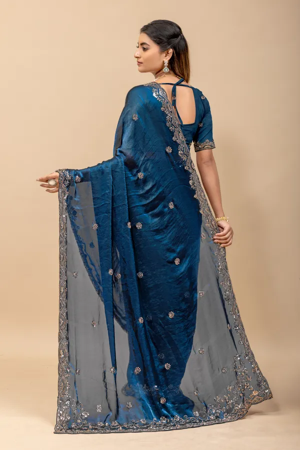 Morpich_SareeFendi_Silk_Work:_Beads_Sequence_Cutdana_Threadwork__And_Zari_Theadwork_For_Women