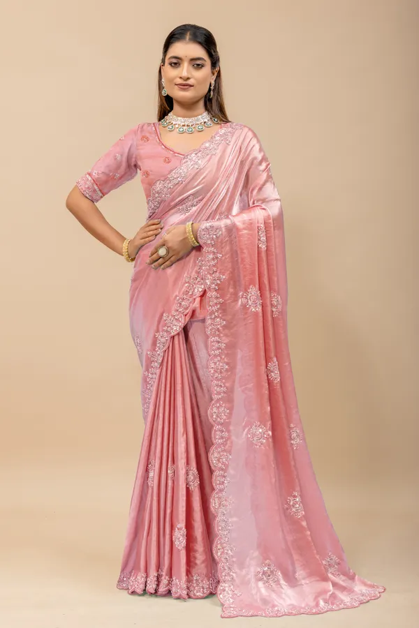 Pink_SareeFendi_Silk_Work:_Beads_Sequence_Cutdana_Threadwork__And_Zari_Theadwork_For_Women