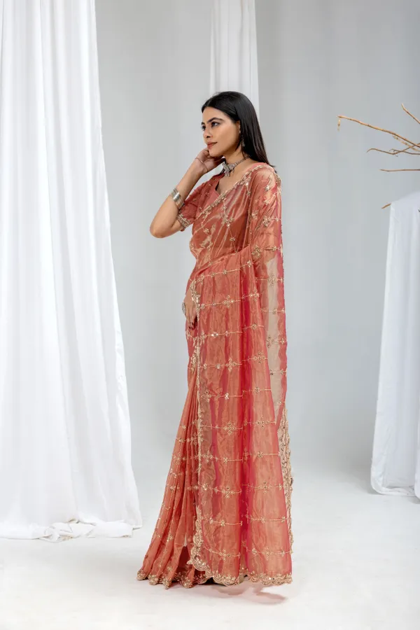 Rust(iphonecolours)_SareeOrgenza_Net_Work:_Beads_Sequence_Cutdana_Threadwork__And_Zari_Theadwork_For_Women