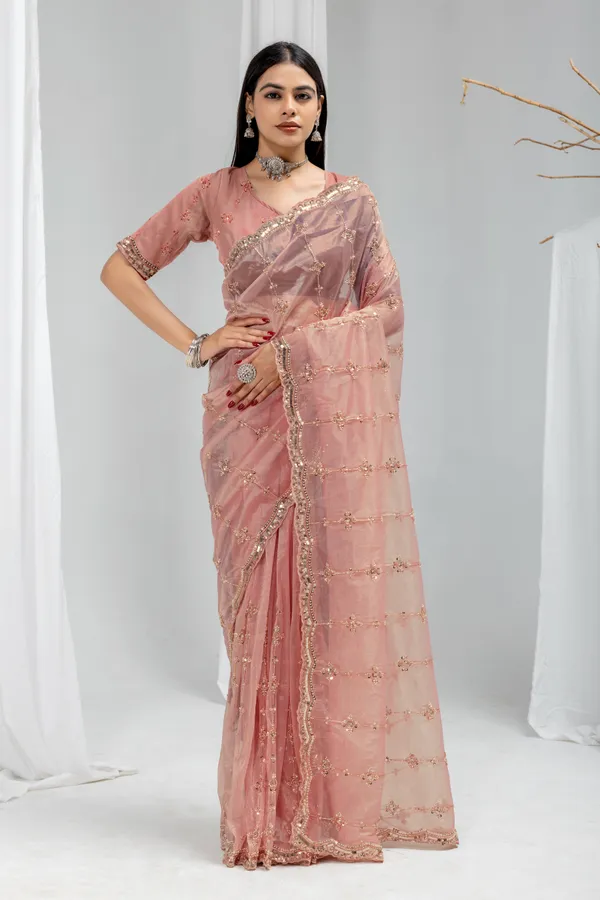 Pink_SareeOrgenza_Net_Work:_Beads_Sequence_Cutdana_Threadwork__And_Zari_Theadwork_For_Women
