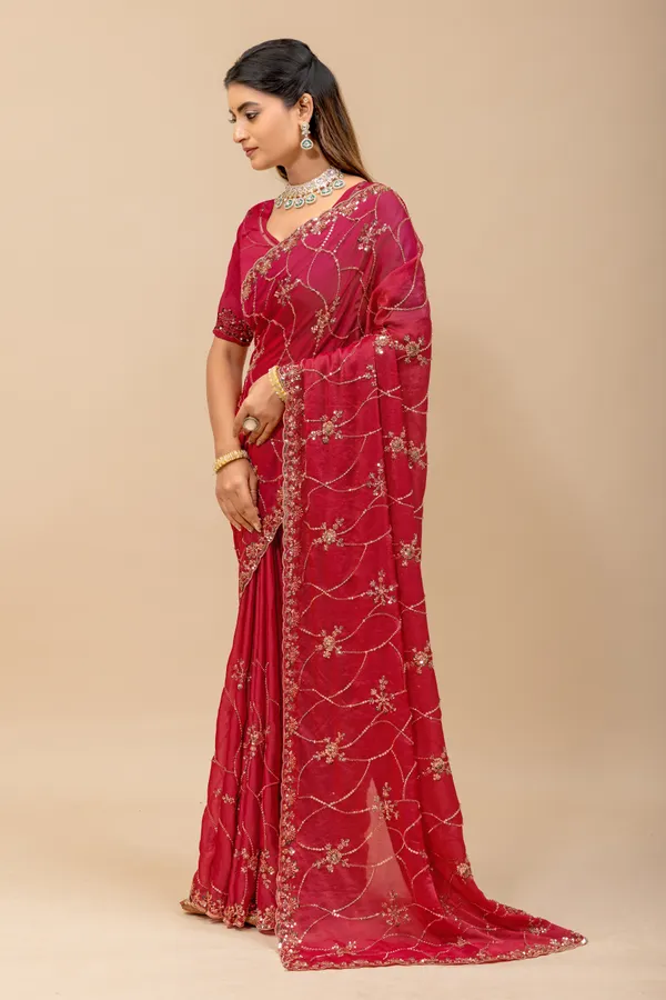 Darkrani_SareeNc_Moss_Work:_Beads_Sequence_Cutdana_Threadwork__And_Zari_Theadwork_For_Women