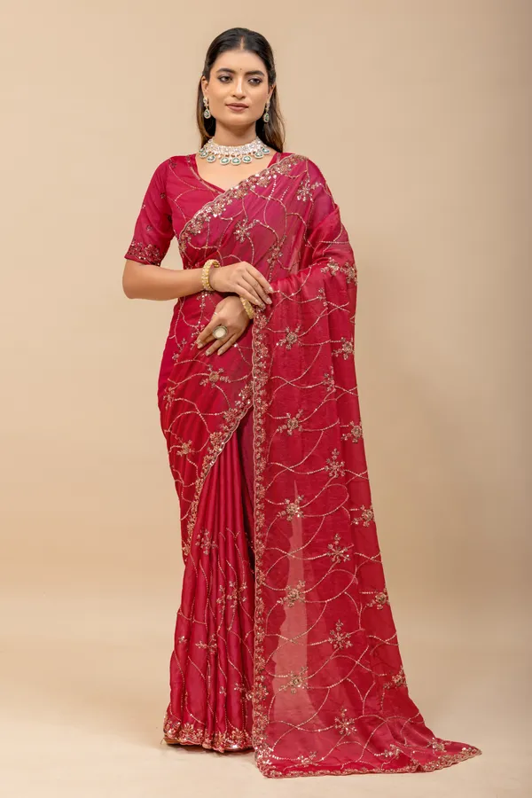 Darkrani_SareeNc_Moss_Work:_Beads_Sequence_Cutdana_Threadwork__And_Zari_Theadwork_For_Women