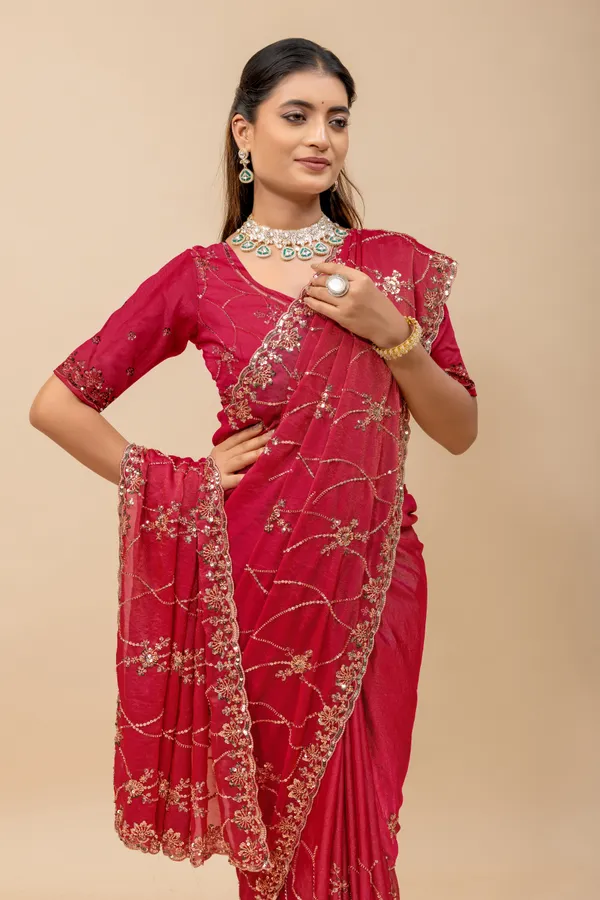 Darkrani_SareeNc_Moss_Work:_Beads_Sequence_Cutdana_Threadwork__And_Zari_Theadwork_For_Women