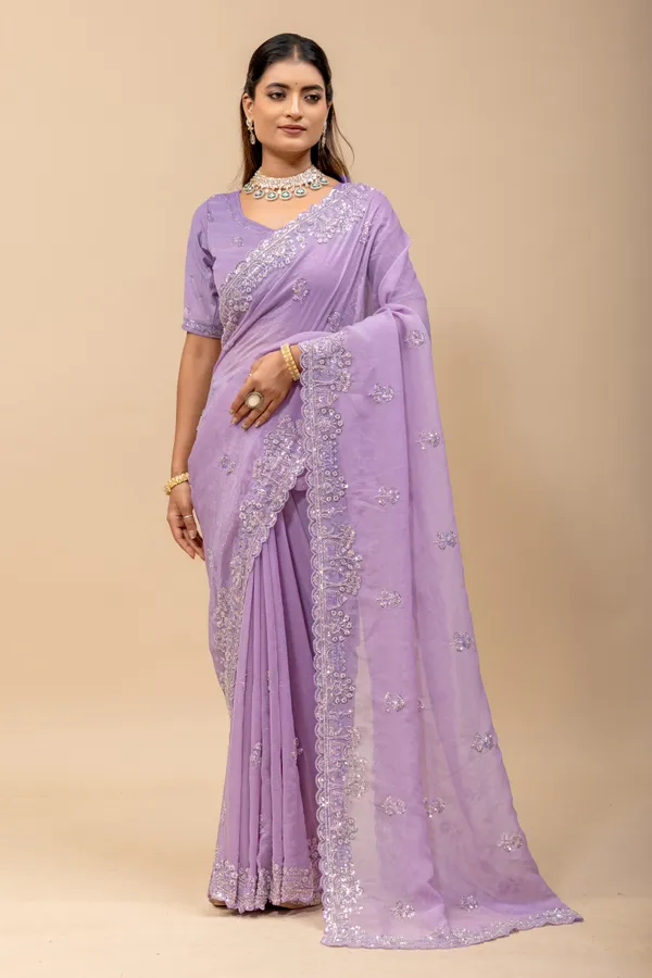 Lovendar_SareeCrunchi_Silk_Work:_Beads_Sequence_Cutdana_Threadwork__And_Zari_Theadwork_For_Women