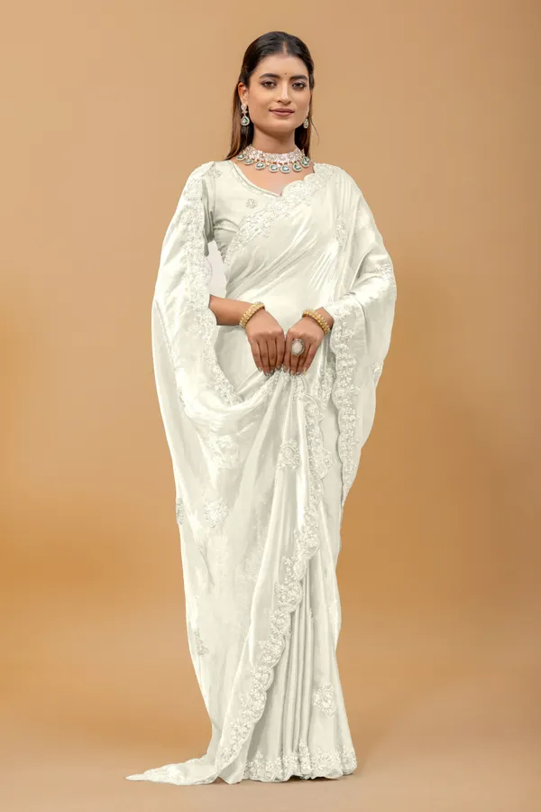 Offwhite_SareeFendi_Silk_Work:_Beads_Sequence_Cutdana_Threadwork__And_Zari_Theadwork_For_Women