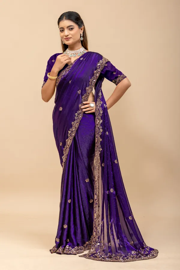 Darklovendar_SareeFendi_Silk_Work:_Beads_Sequence_Cutdana_Threadwork__And_Zari_Theadwork_For_Women