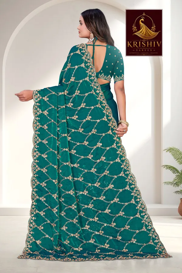 Morpich_SareeFendi_Silk_Work:_Beads_Sequence_Cutdana_Threadwork__And_Zari_Theadwork_For_Women