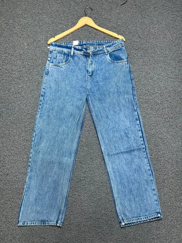 Blue_3/1_Cotton_Non_Stretchable_Straight_Fit_Jeans_For_Men