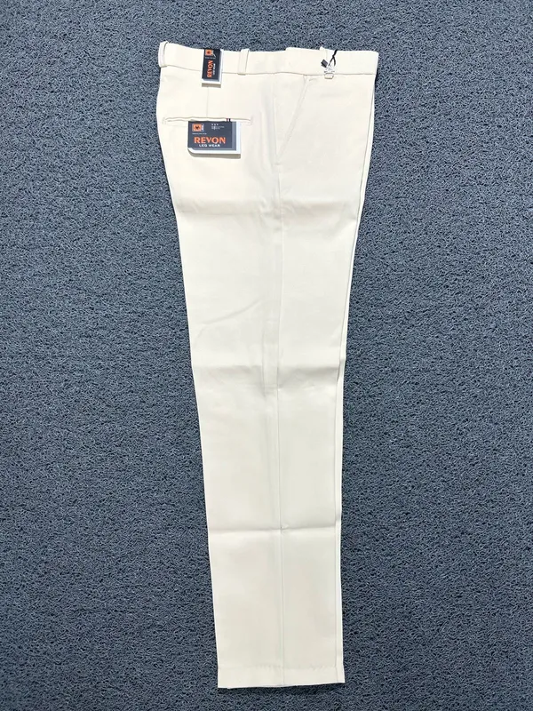 Cream_Barbie_Fabric_Straight_Fit_Trousers_For_Men
