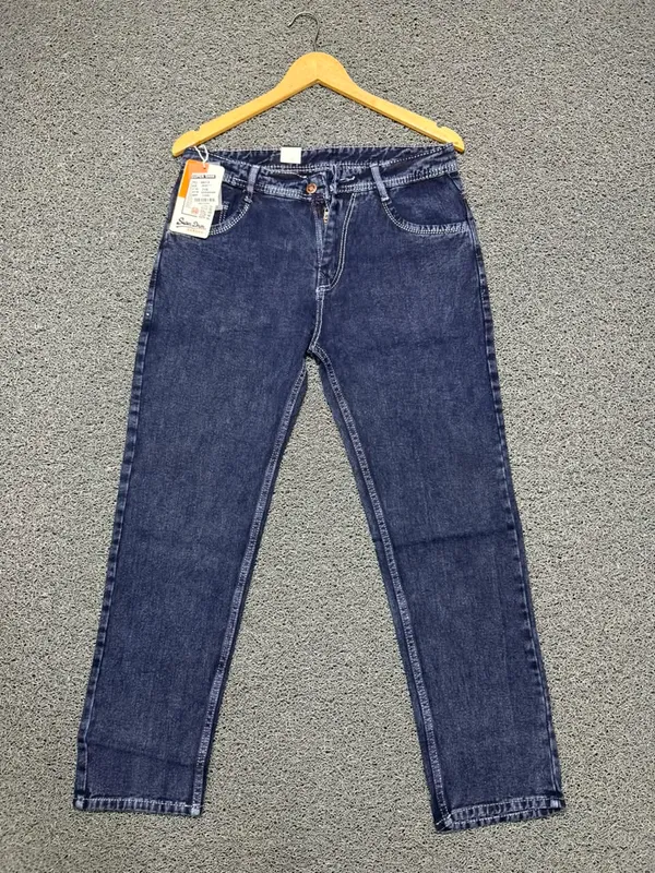 Blue_3/1_Cotton_Non_Stretchable_Slim_Fit_Jeans_For_Men