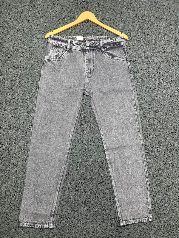 Grey_3/1_Cotton_Non_Stretchable_Slim_Fit_Jeans_For_Men