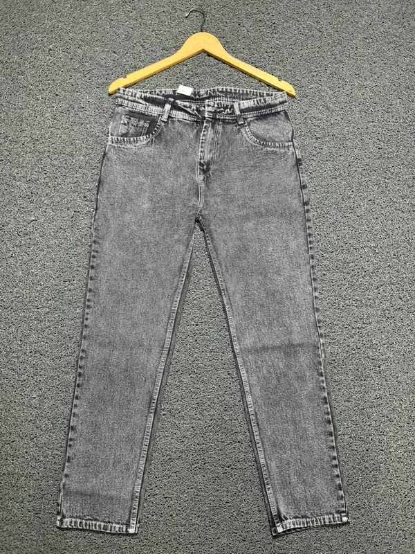 Grey_3/1_Cotton_Non_Stretchable_Straight_Fit_Jeans_For_Men