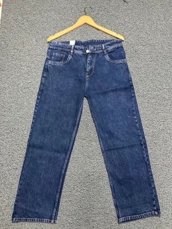 Blue_3/1_Cotton_Non_Stretchable_Straight_Fit_Jeans_For_Men