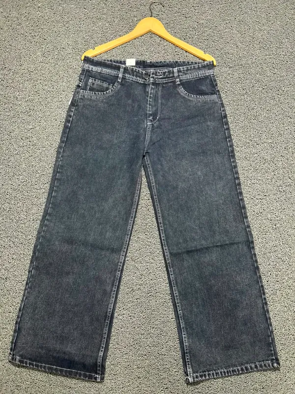 Dark_Grey_3/1_Cotton_Non_Stretchable_Straight_Fit_Jeans_For_Men