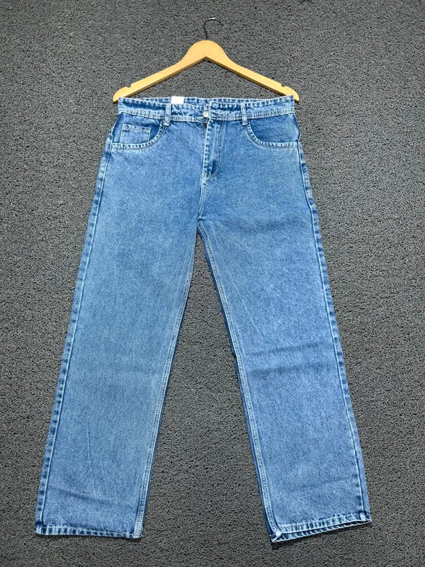 Blue_3/1_Cotton_Non_Stretchable_Straight_Fit_Jeans_For_Men