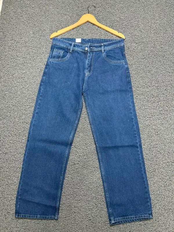 Blue_3/1_Cotton_Non_Stretchable_Straight_Fit_Jeans_For_Men