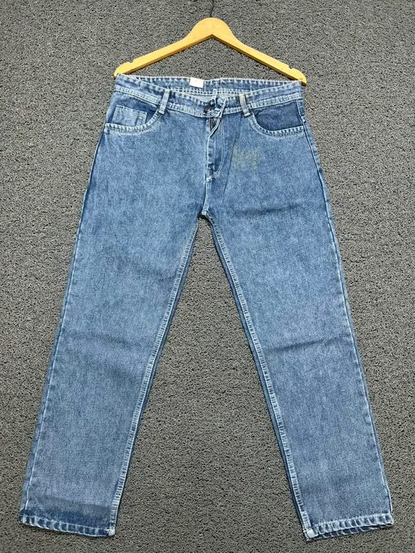 Blue_3/1_Cotton_Non_Stretchable_Straight_Fit_Jeans_For_Men
