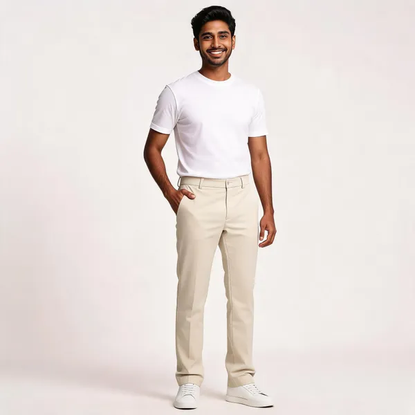 Cream_Barbie_Fabric_Straight_Fit_Trousers_For_Men
