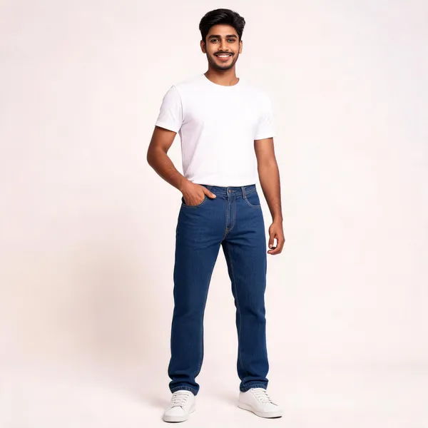 Blue_3/1_Cotton_Non_Stretchable_Regular_Fit_Jeans_For_Men
