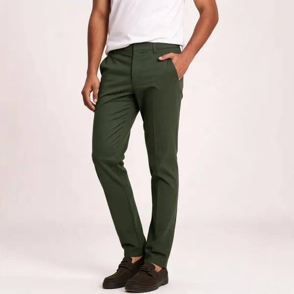 Olive_Barbie_Fabric_Straight_Fit_Trousers_For_Men