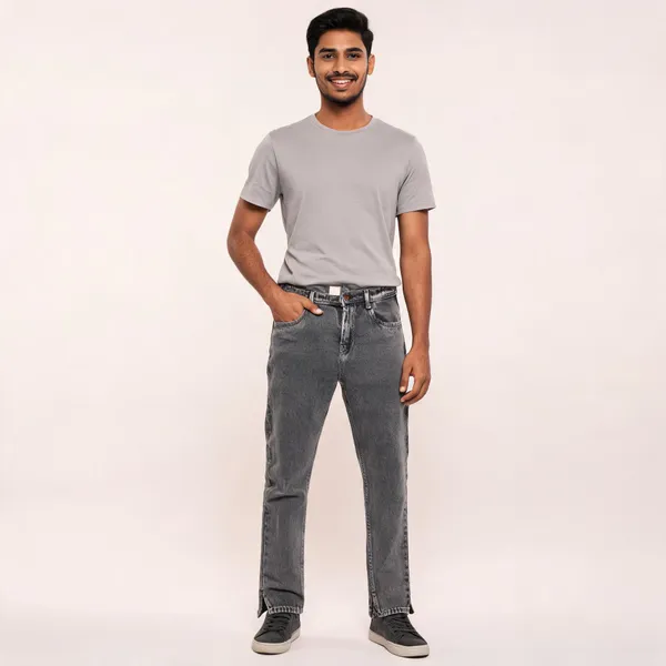 Grey_3/1_Cotton_Non_Stretchable_Straight_Fit_Jeans_For_Men